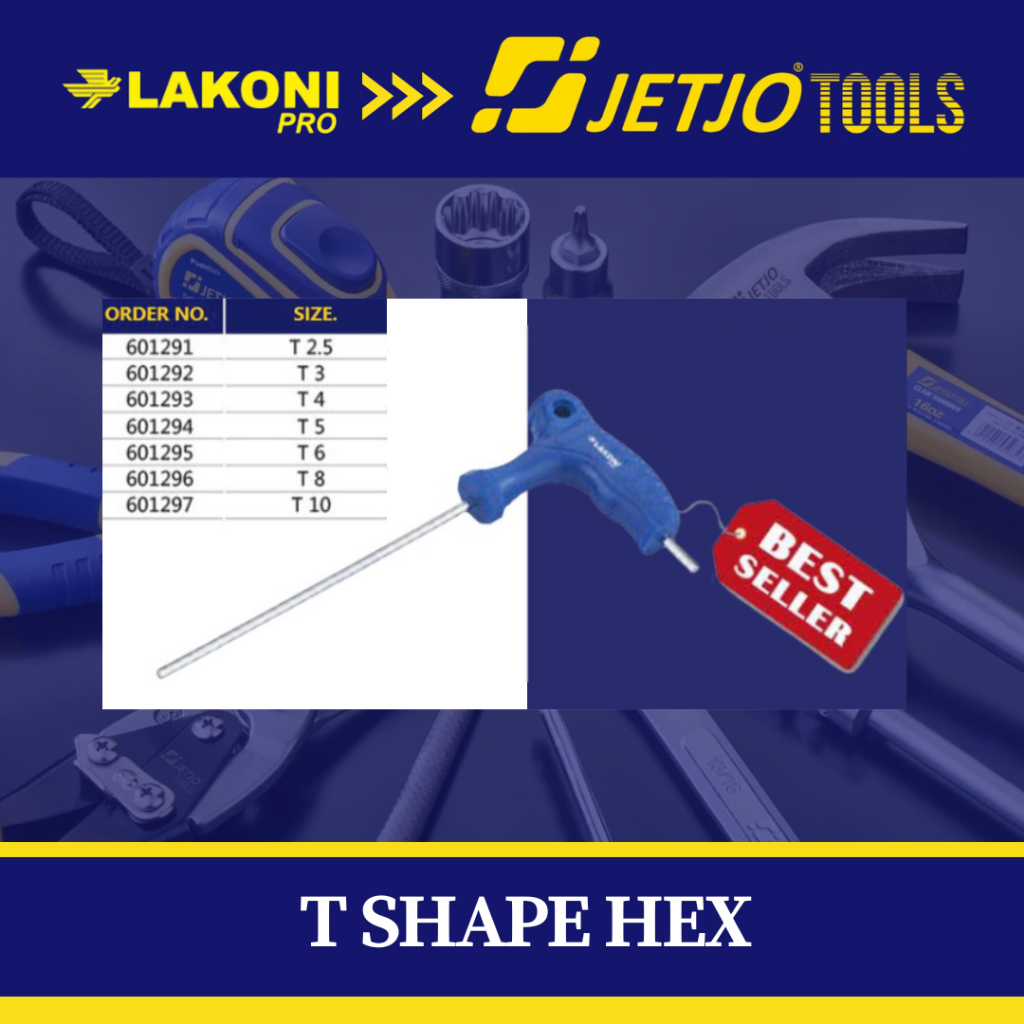 Kunci L gagang T / T Shape Hex LAKONI PRO