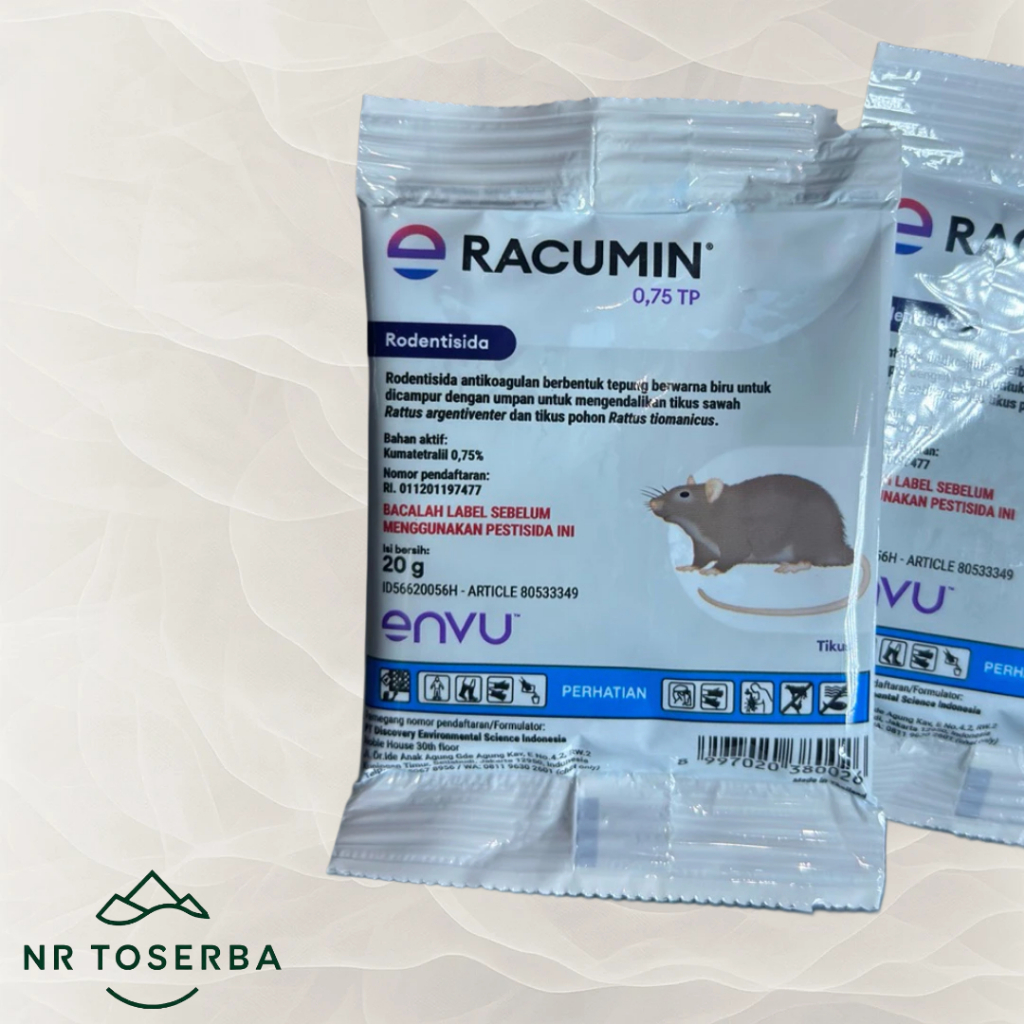 Racumin 0,75 TP 20gr OBAT TIKUS BUBUK AMPUH RACUMIN RACUN TIKUS TERAMPUH