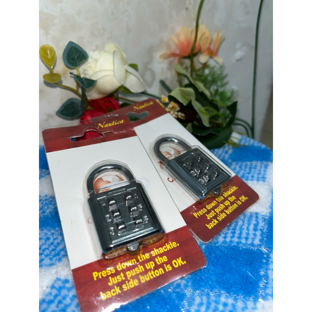 Gembok Pin 6 digit / Gembok angka/ Gembok koper