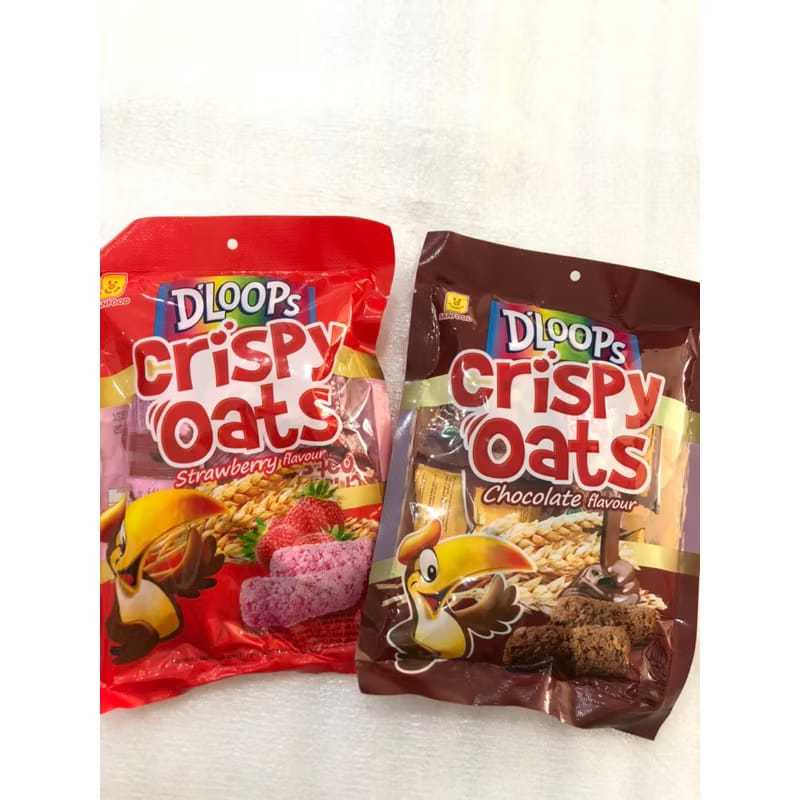 

Dloops Crispy Oats 200gr Dloops Oat 4 Pack Rasa Coklat Stroberi Cemilan Sehat Oats Krispy