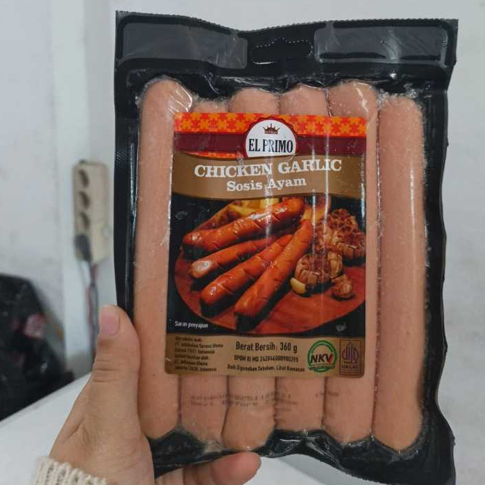 

Sausage Chicken Garlic 360gr isi 6 pcs Sosis Ayam Bawang
