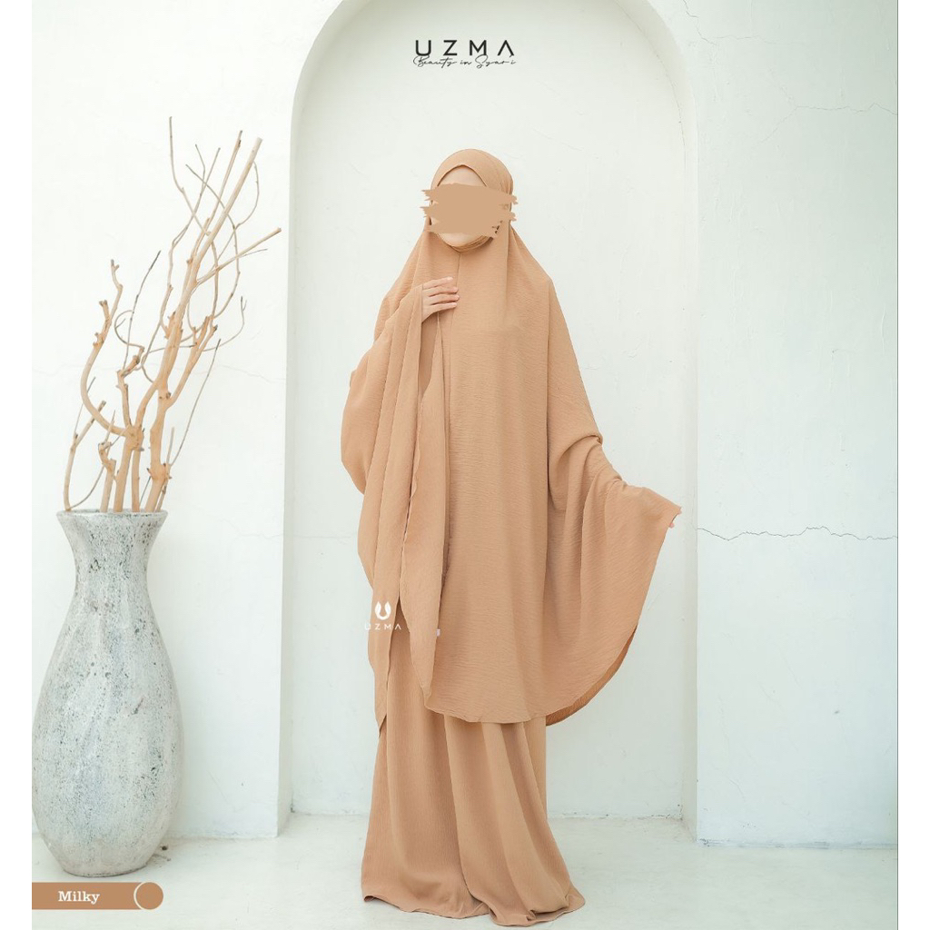 Mukena / Aliya Prayer set By Uzma Hijab / Mukena Potongan / Mukena Atas Bawah / Mukena syari / Muken