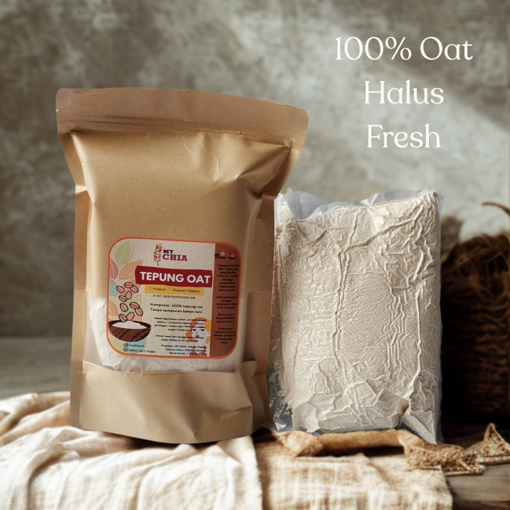 

Tepung Oat 500g Oats Flour Powder tepung oatmeal Bubuk Baking Roti