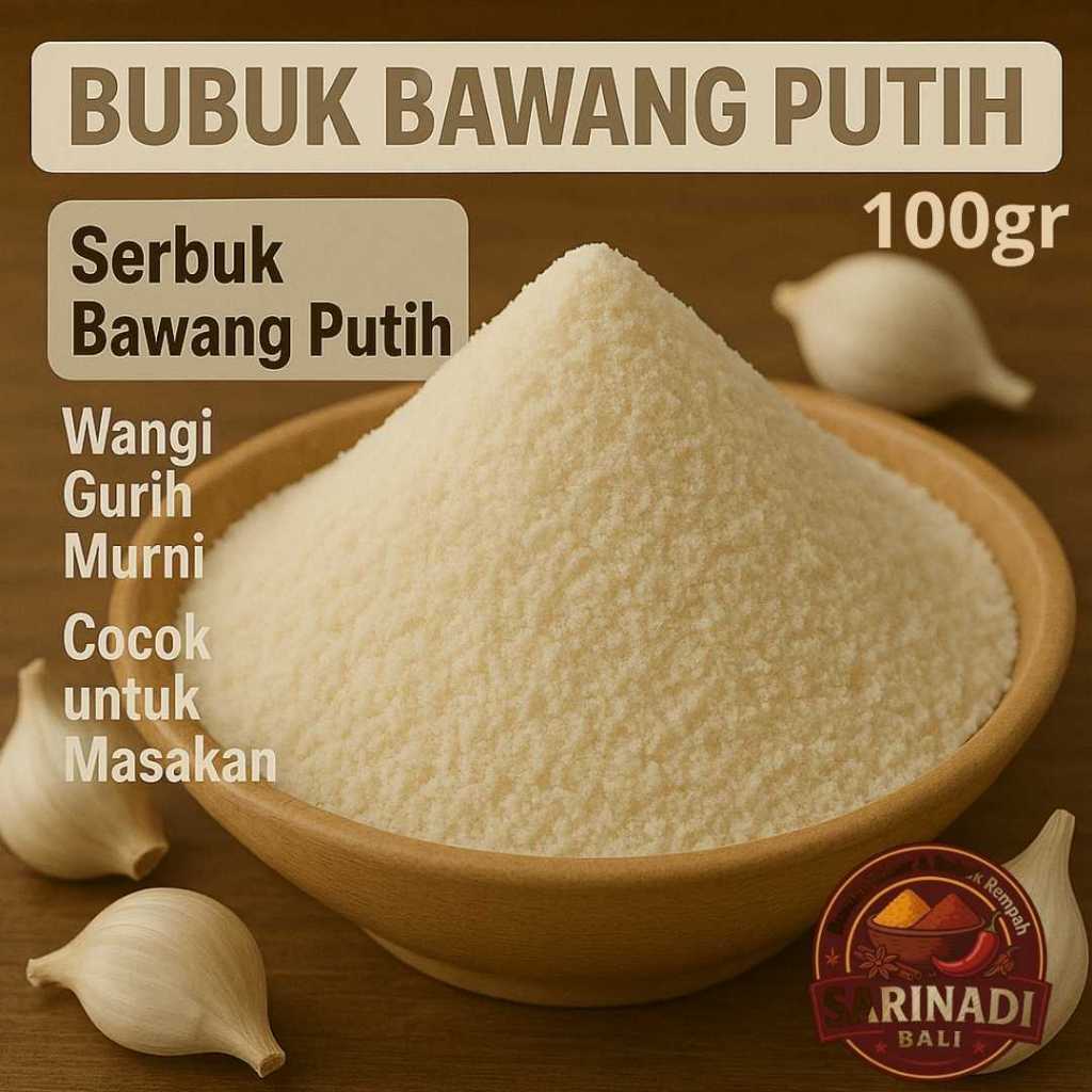 

Bubuk Bawang Putih 100gram Serbuk Bawang Putih Wangi Gurih Murni Cocok untuk Masakan