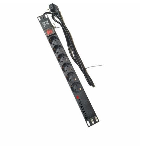Minipro Power Distribution Unit Rack Server 6 Port Germany Socket 1500W/1U 6Way PDU Germany 703/ PDU
