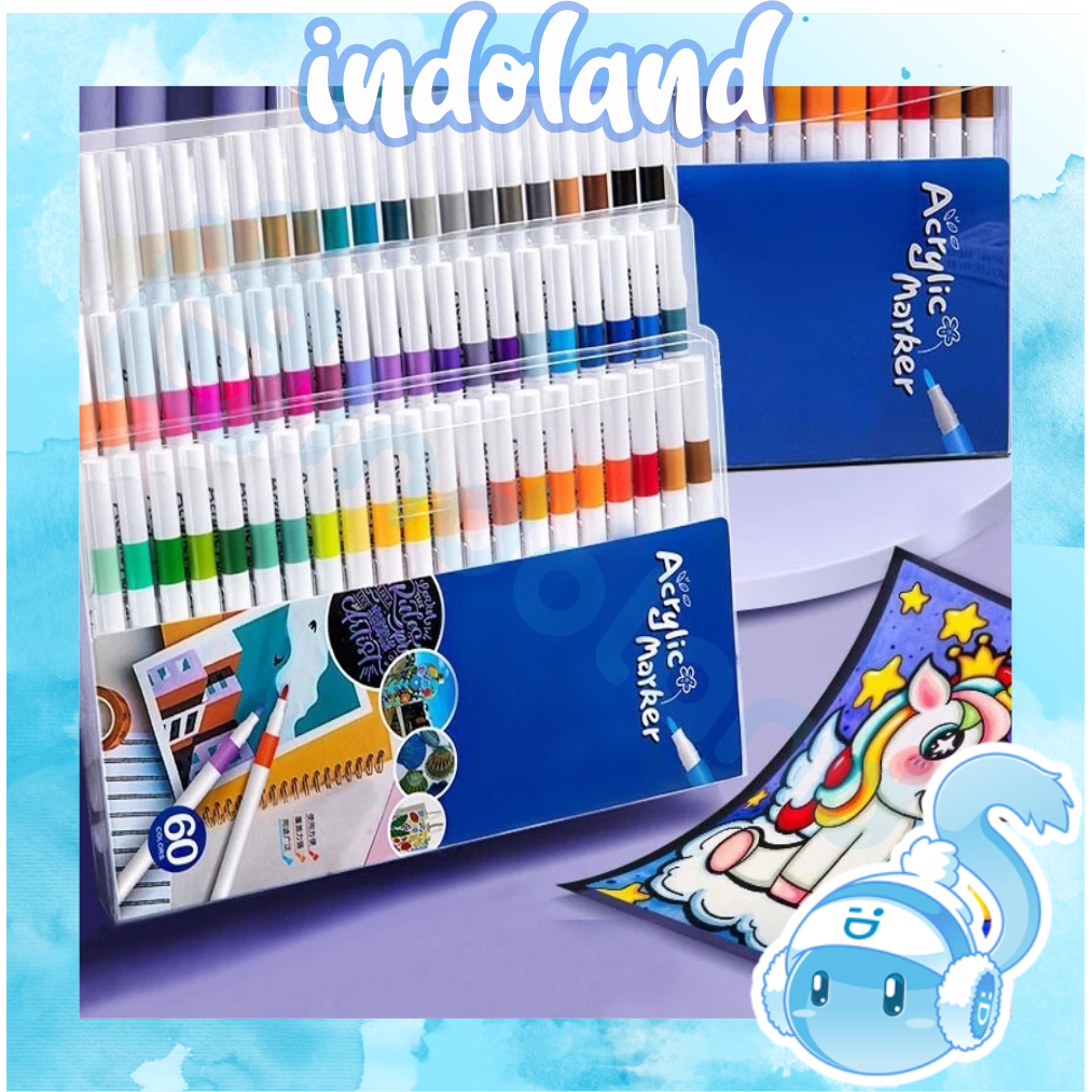 

☀INDOLAND☀ Acrylic Marker Set Spidol Akrilik DIY Painting S151
