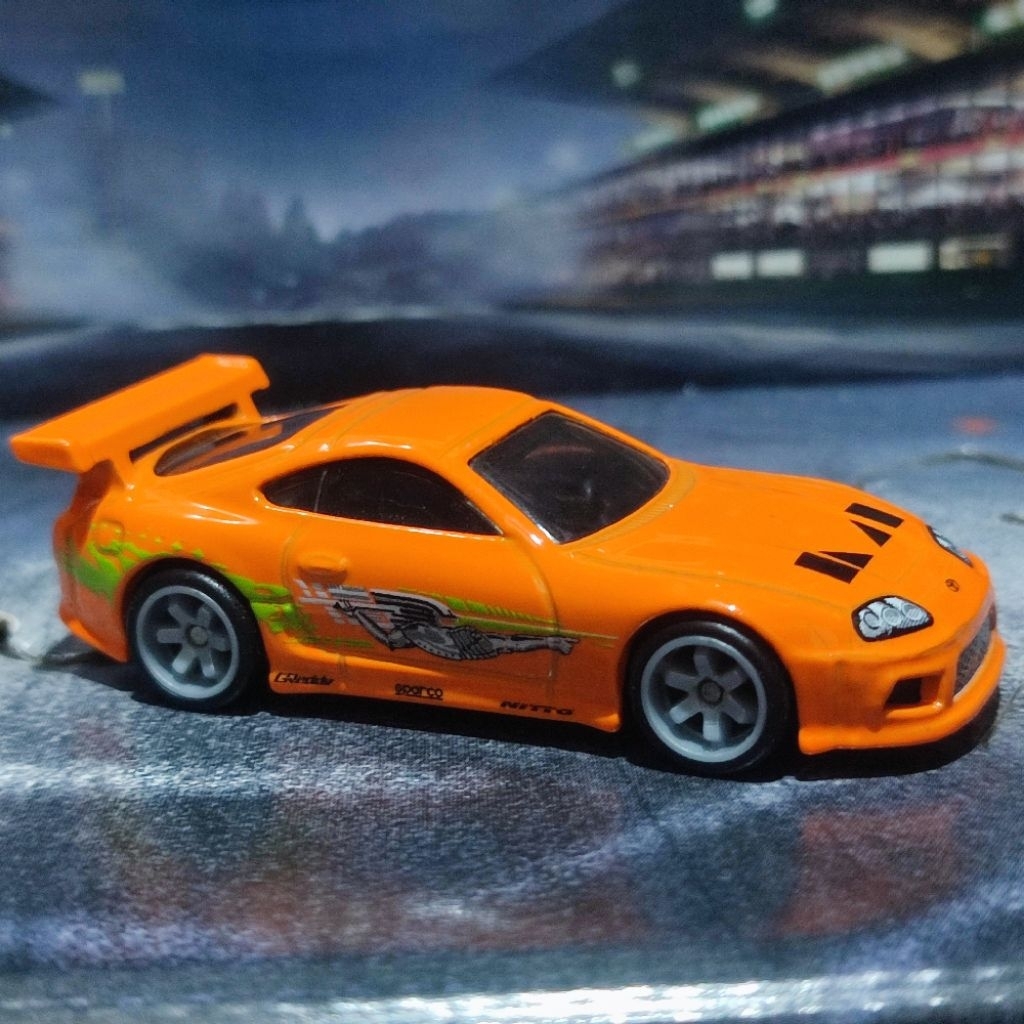 diecast replika hotwheels hw Toyota supra MK4 orange brian fast and furious fnf premium loose two pa