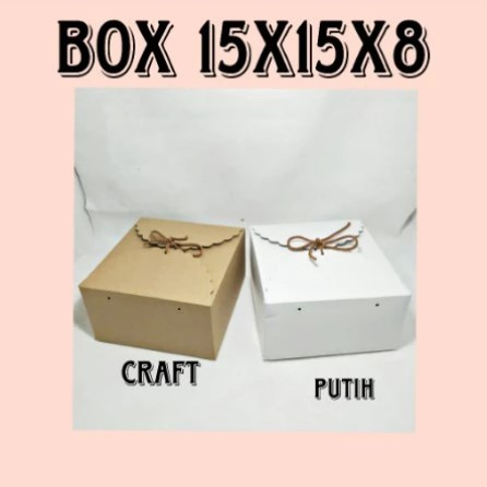 

(BOX SAJA) Paper Craft Box Ukuran 15x15x8 cm