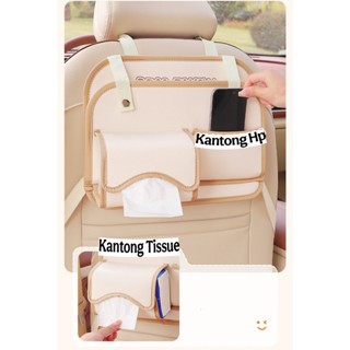 Rak Gantung Mobil Anak Lucu Organizer Sandaran Kursi + Meja Lipat Makan SN03