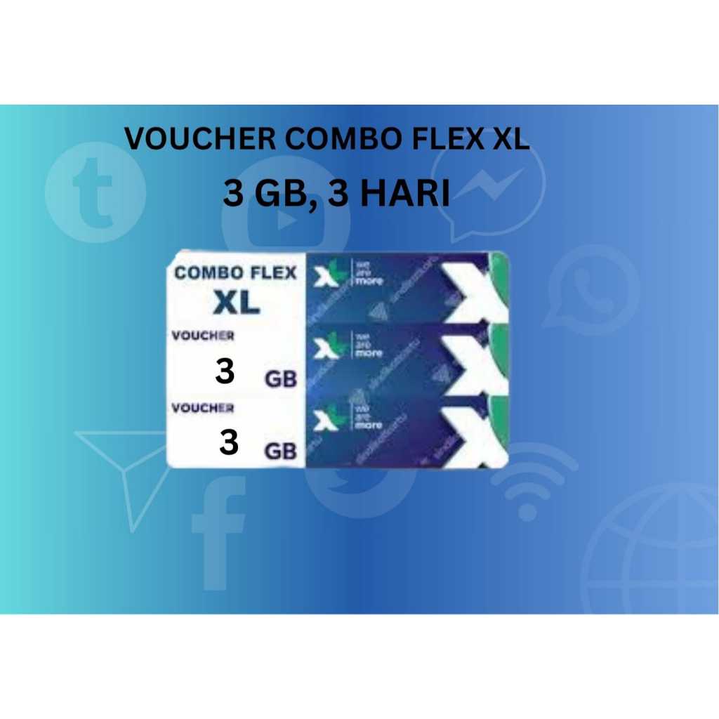 voucher kuota Internet XL 3GB 3 Hari