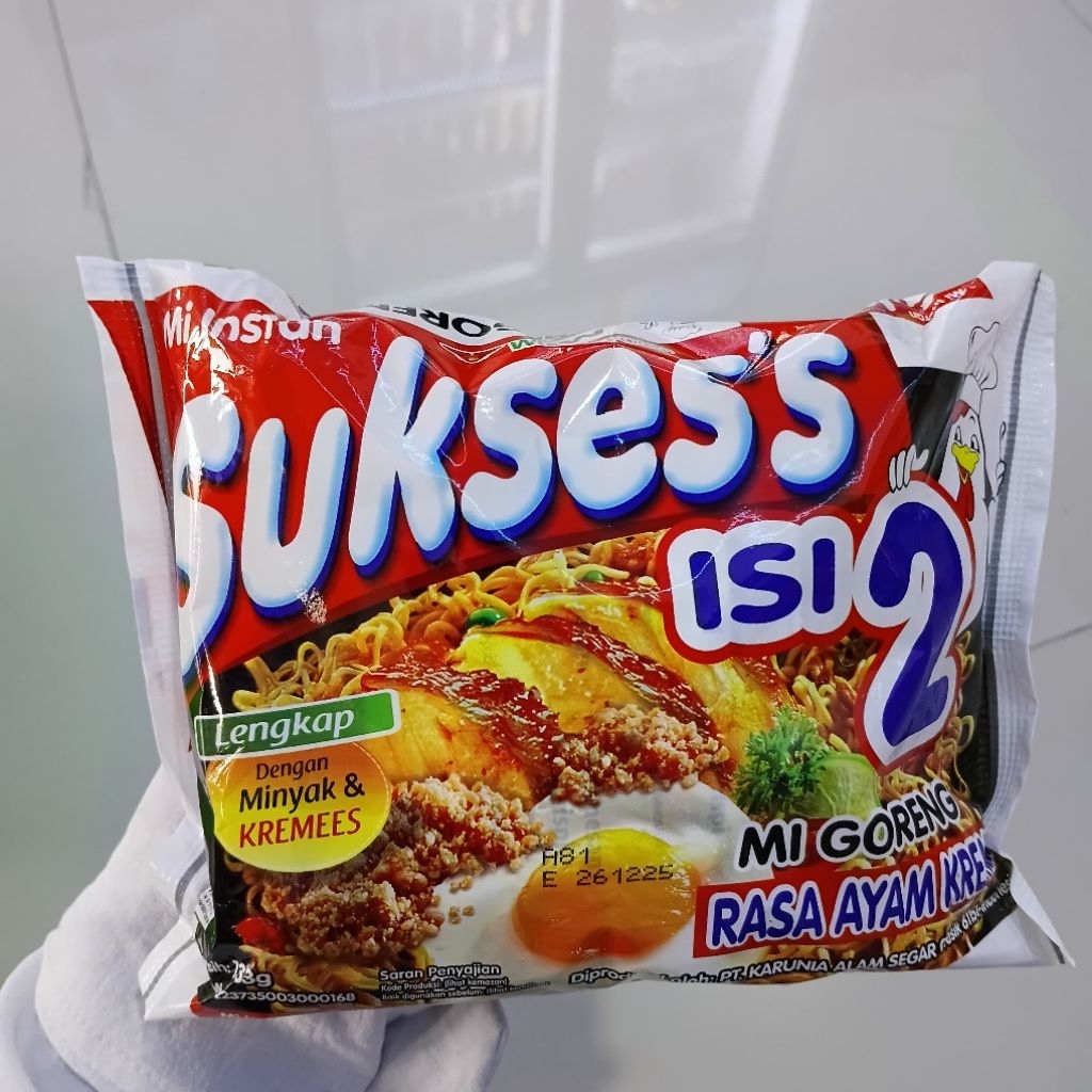 

Mie Sukses Isi 2 Mie Goreng Ayam Kremes dan Ayam Geprek