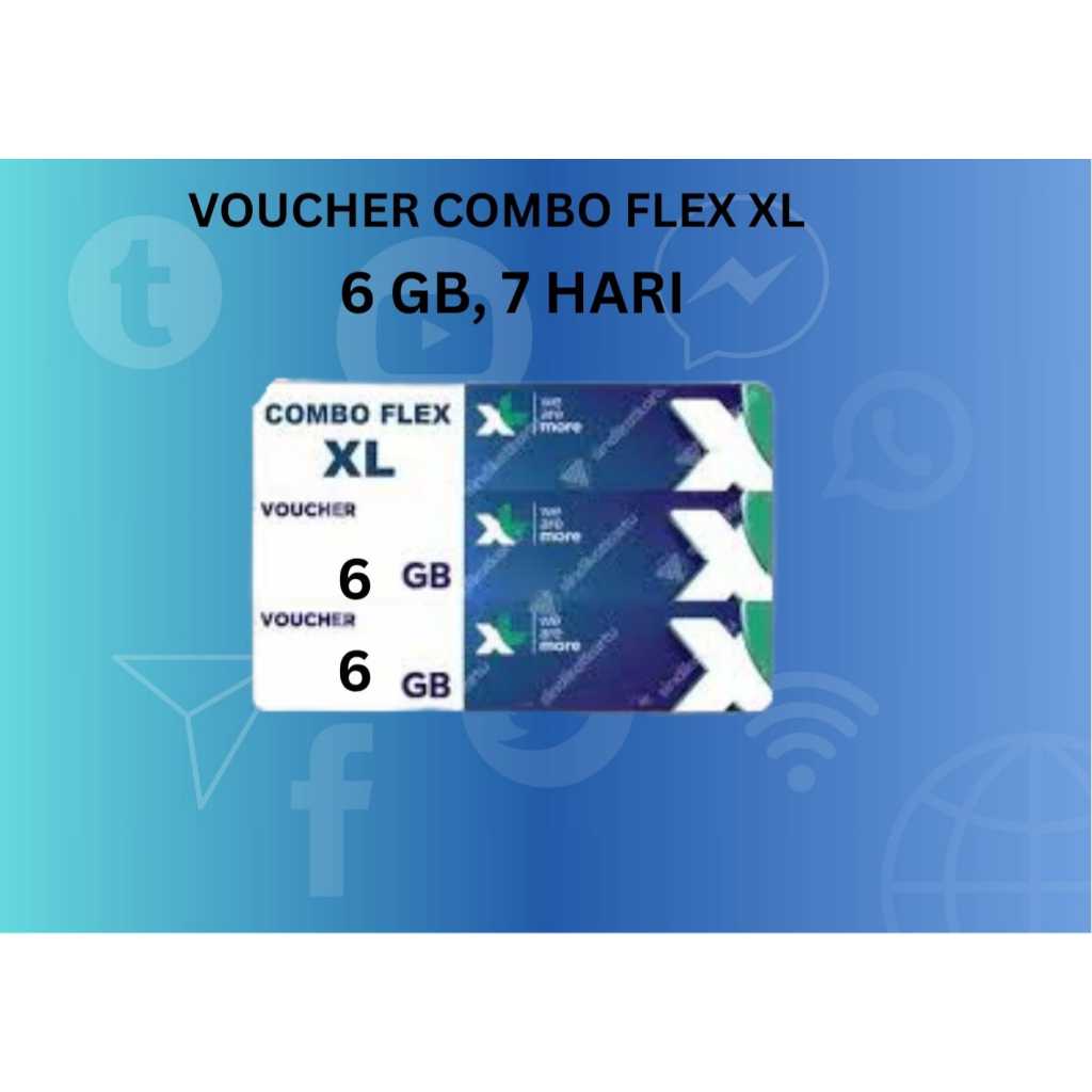 voucher kuota Internet XL 6GB 7Hari