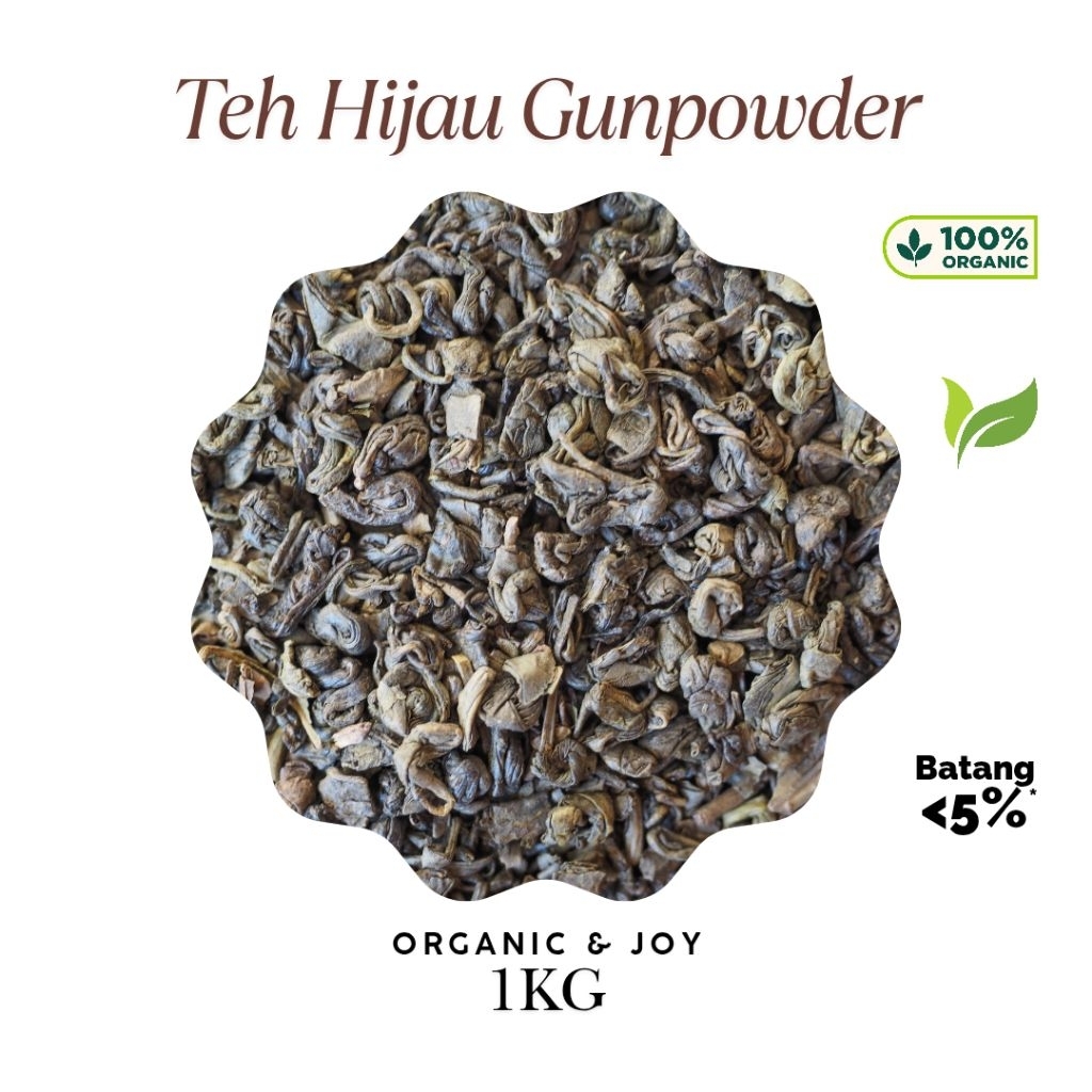 

1KG Teh Hijau Gunpowder (ekspor quality) Green Tea GP