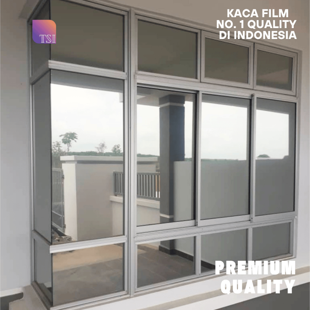 Sticker Kaca Film Cermin Jendela Mobil Rumah Gedung Sunblast Stiker Kaca Film Hitam One Way Riben An