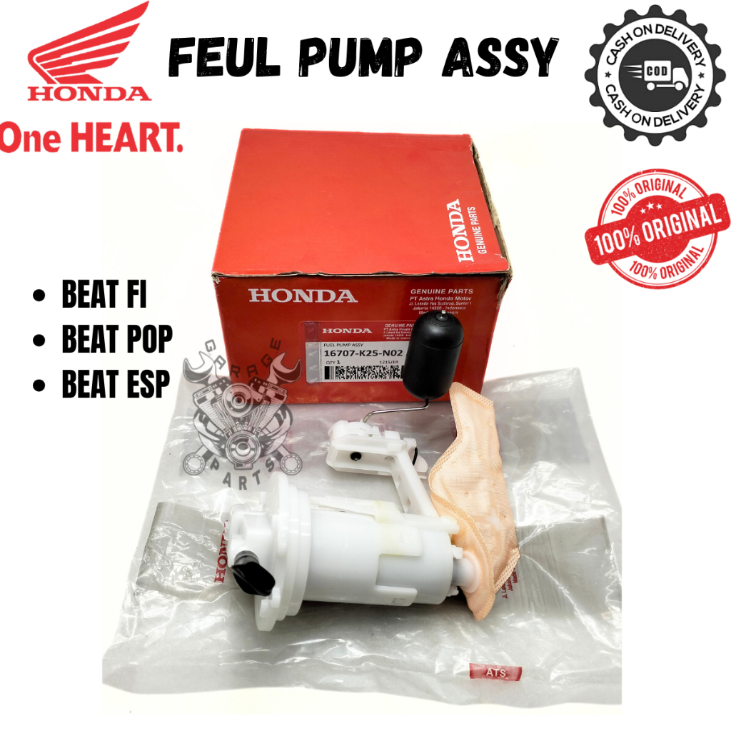 FEUL PUMP ASSY KOMPLIT HONDA K25 BEATFI POP STATER KASAR SCOOPY ESP RING 14 VARIO110FI ASLI ORI HAM