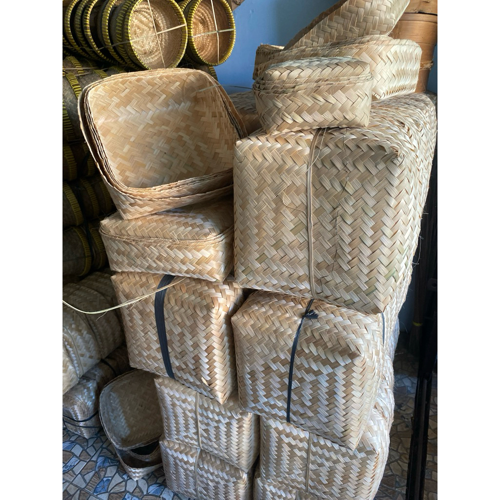 Besek Bambu 25x25 Besek Nasi Dll