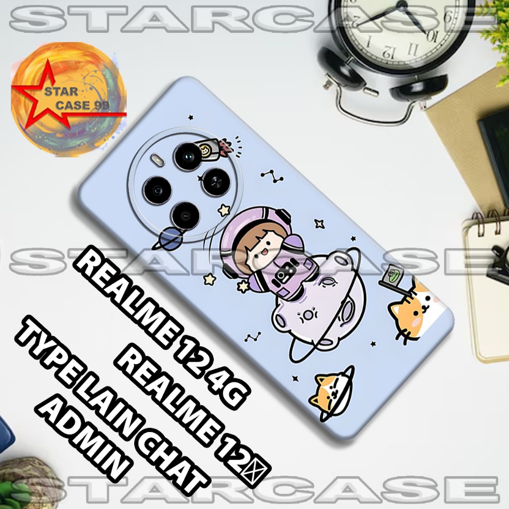 Softcase karet realme 12 4g | realme 12+/S43/Motif cartoon/case realme 12 4g | realme 12+/casing Rea