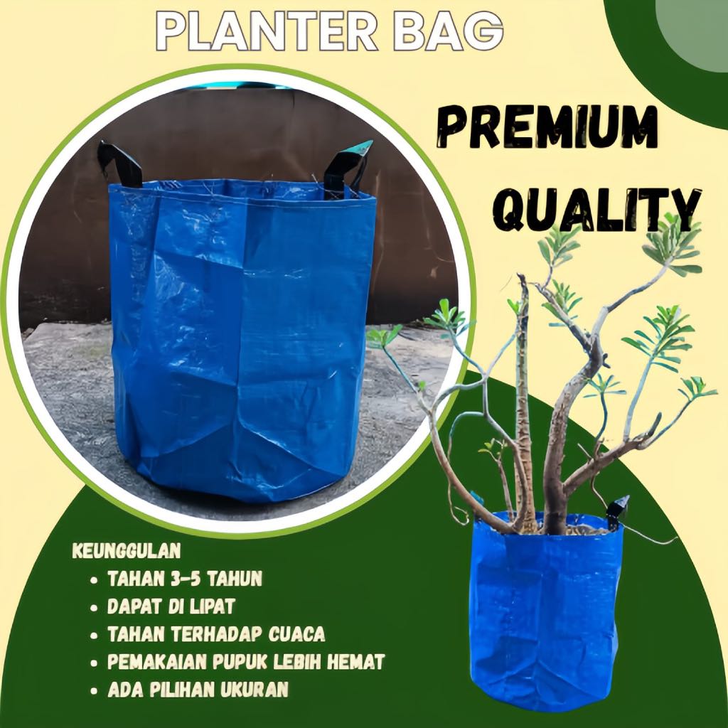 Plater bag 35 liter ukuran 35x35 Biru 10 pcs