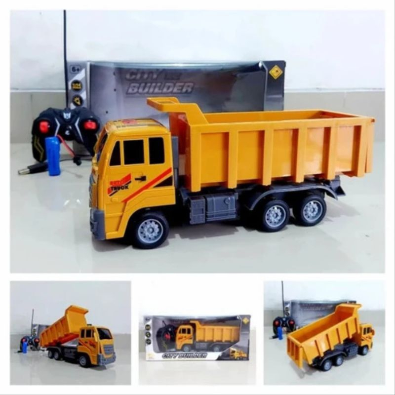 MAINAN RC DUMP TRUCK ASAP MOLEN ASAP CHARGER  DAPAT MENGELUARKAN ASAP