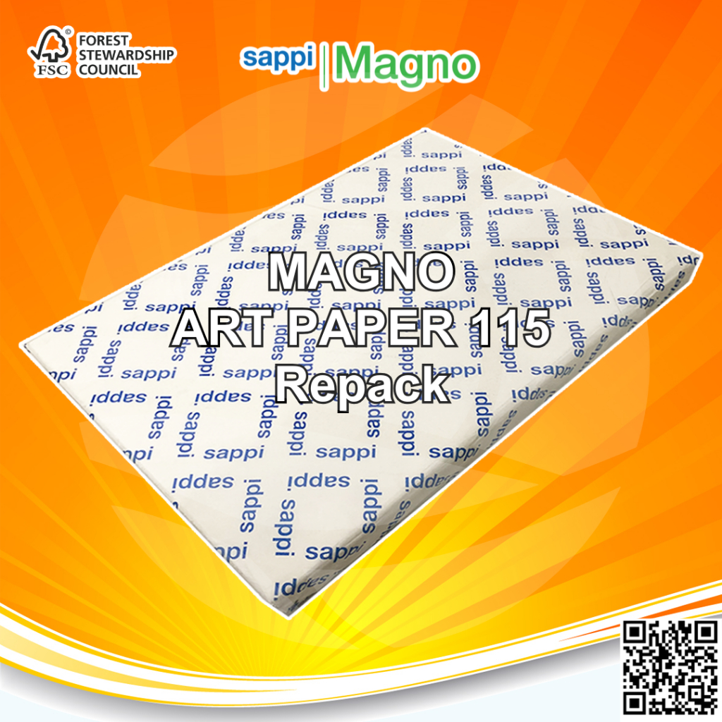 

Magno Gloss Kertas Art Paper Carton CTS 115 Gsm A3+ 100 Lembar Repack