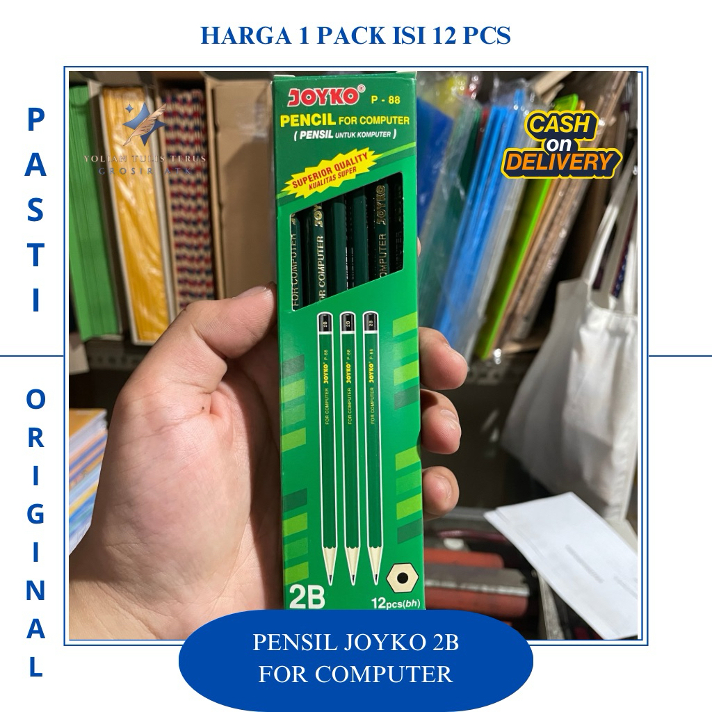 

Pensil 2B Joyko P-88 For Computer 1 Pack(12pcs)