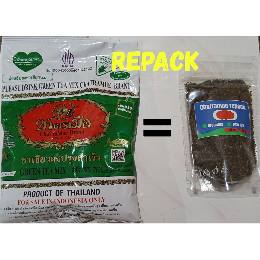 

CHATRAMUE THAI GREENTEA kemasan REPACK 50 gr / 100 gr