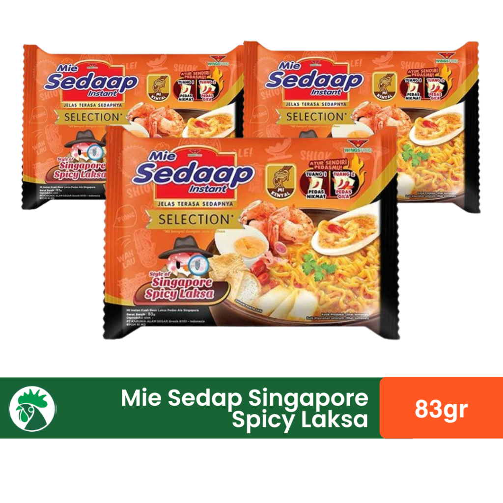 

Mie Sedaap Singapore Spicy Laksa 1 Pcs | Mie Sedap Laksa Singapore | Mie Sedaap Kuah Laksa