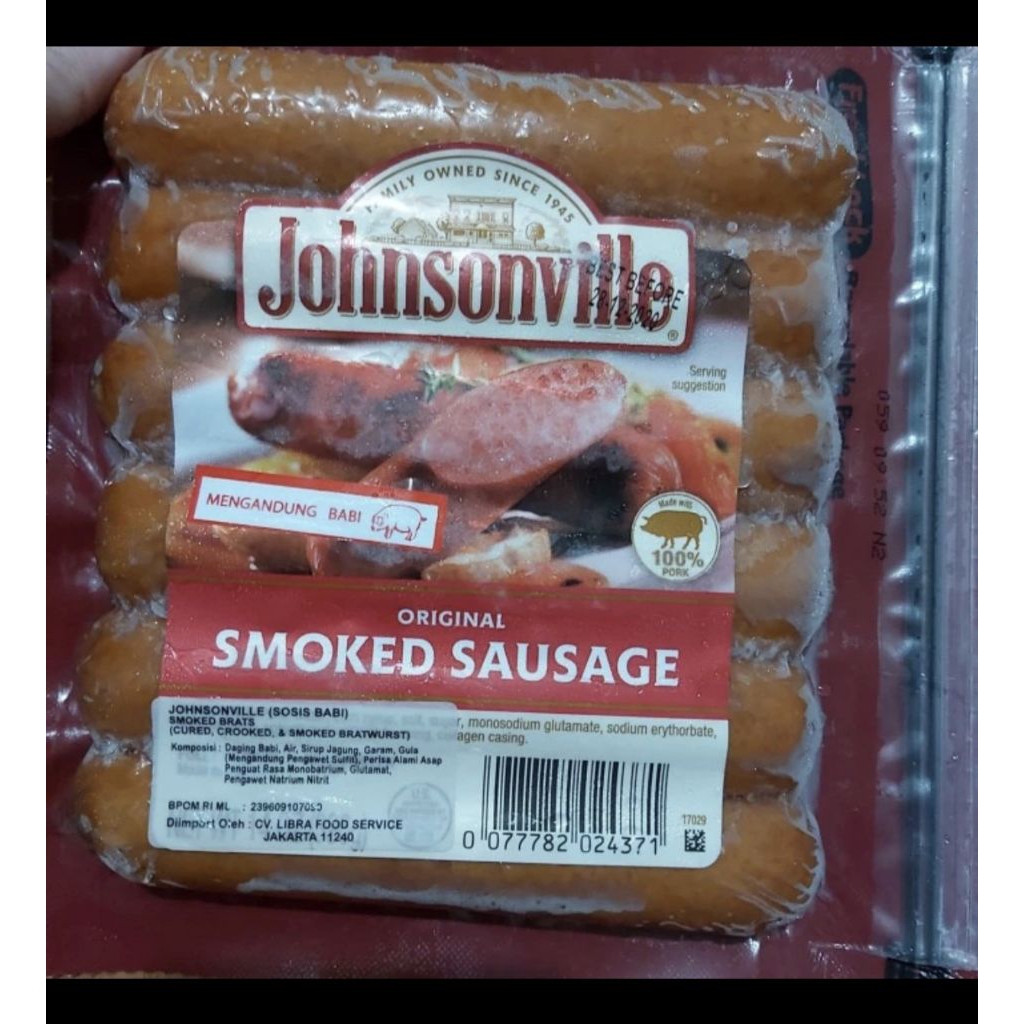 

Sosis Johnsonville - smoked (non halal)
