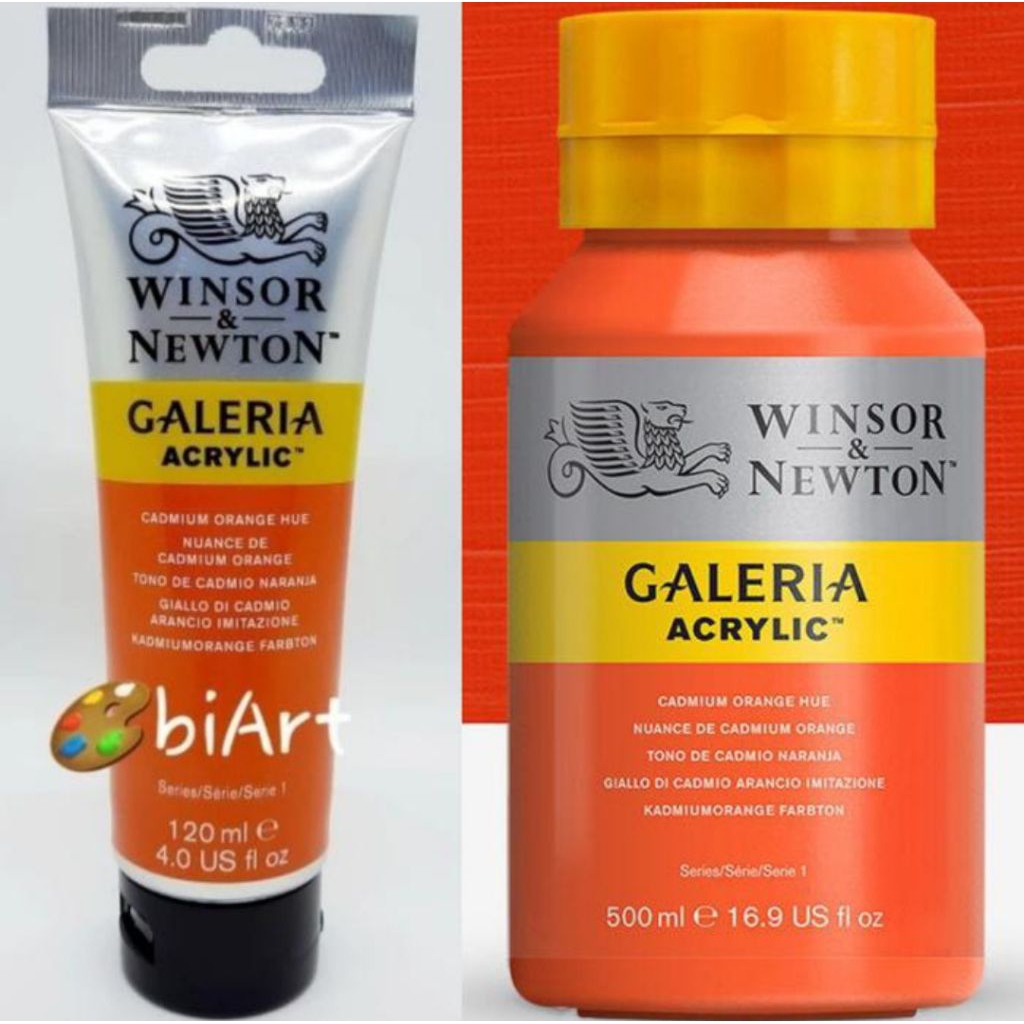 

Cat Akrilik Galeria Acrylic Colour 500ml / 120ml Cadmium Orange Hue Winsor & Newton