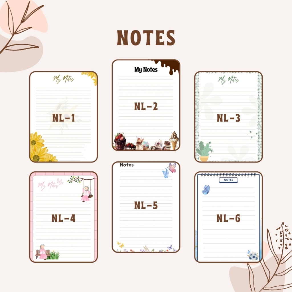 

Refill Notes A5 Lucu & Estetik – Isi Binder Notes Garis