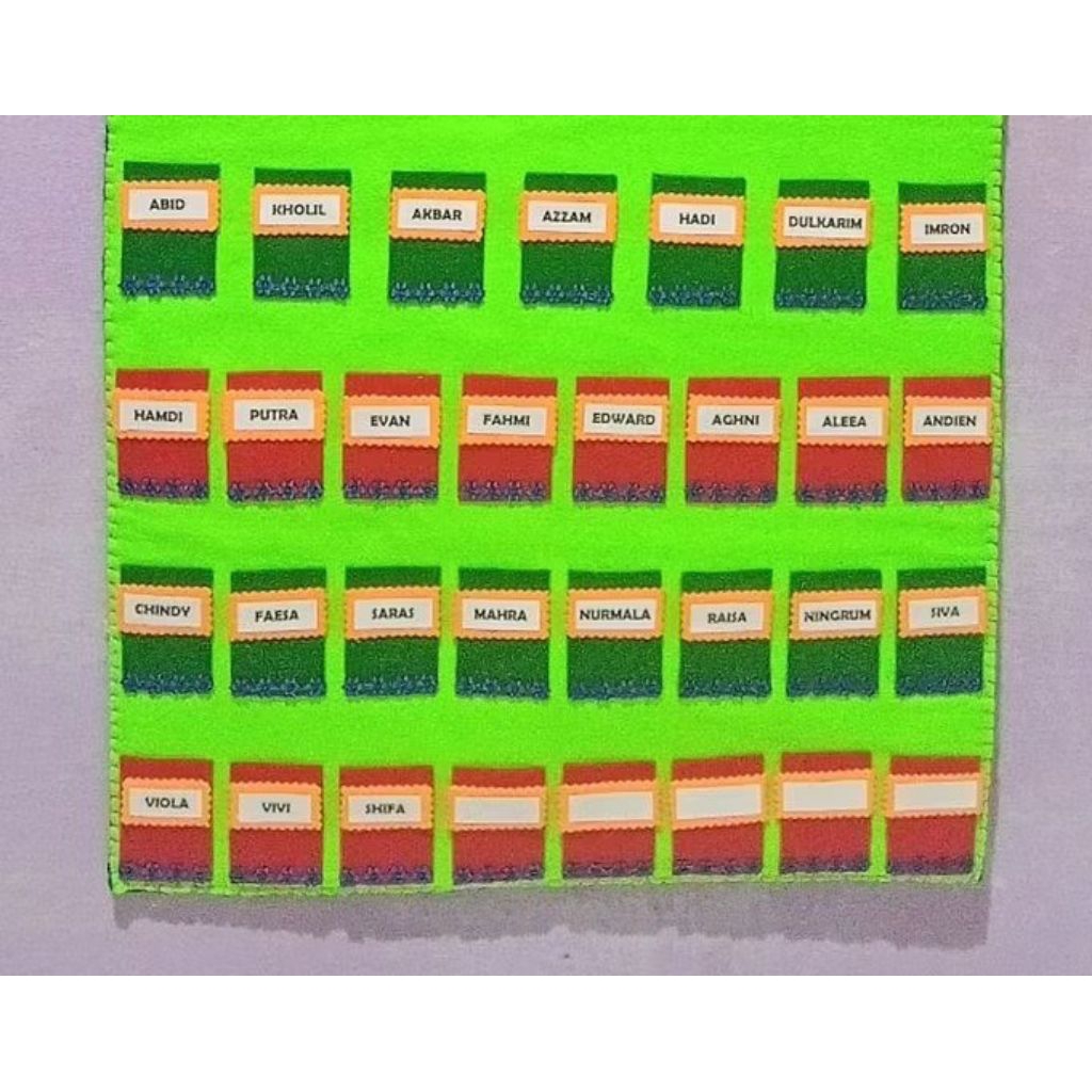 

kantong nama siswa 5x7 cm