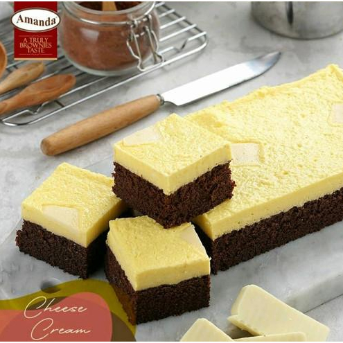 

Brownies Kukus Amanda Cheese Cream oleh oleh bandung brownies amanda