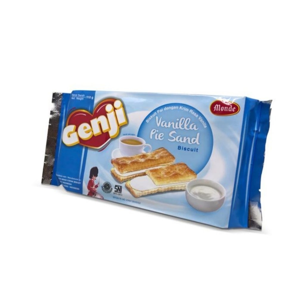 

Monde Genji Vanilla Pie Sand Biskuit (110 Gr)