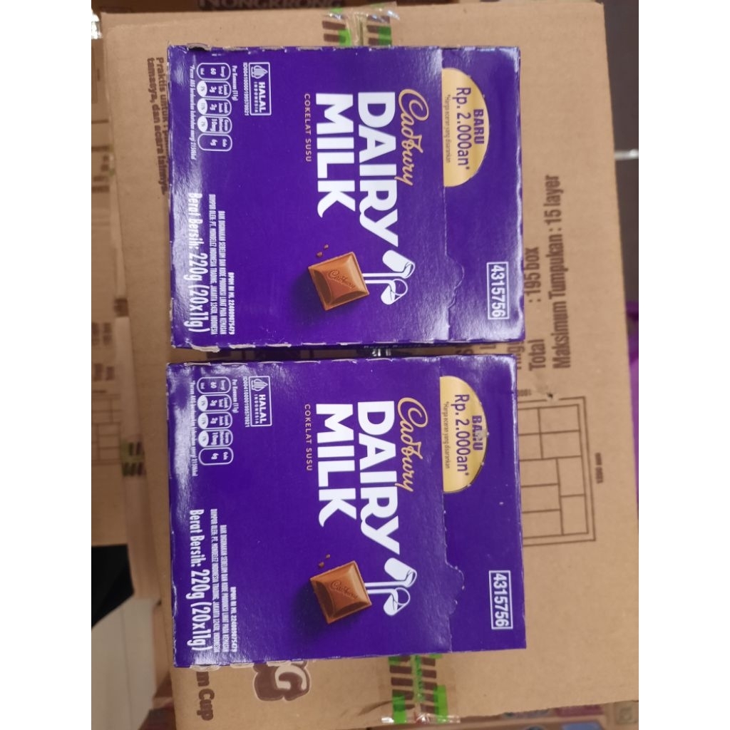 

(20x11g)CADBURY DAIRY MILK EXPIRED 24 JUNI 2026 (BISA COD)
