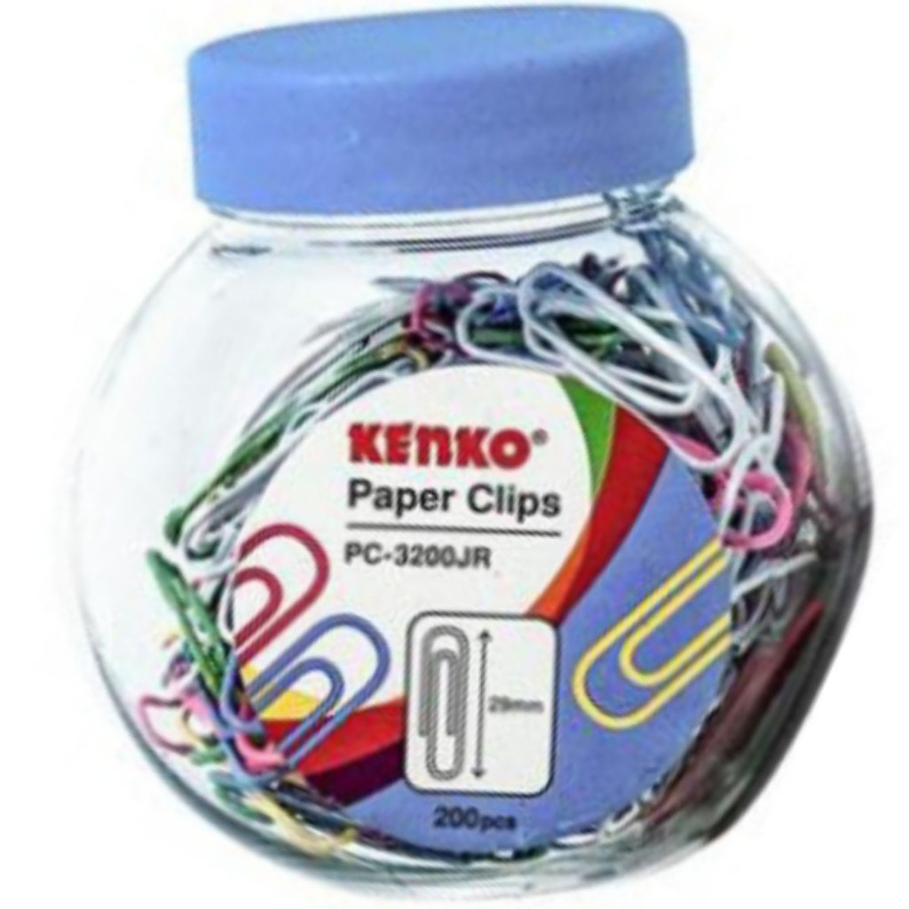 

Paper Clip Colourful 1 Jar 200 Pcs