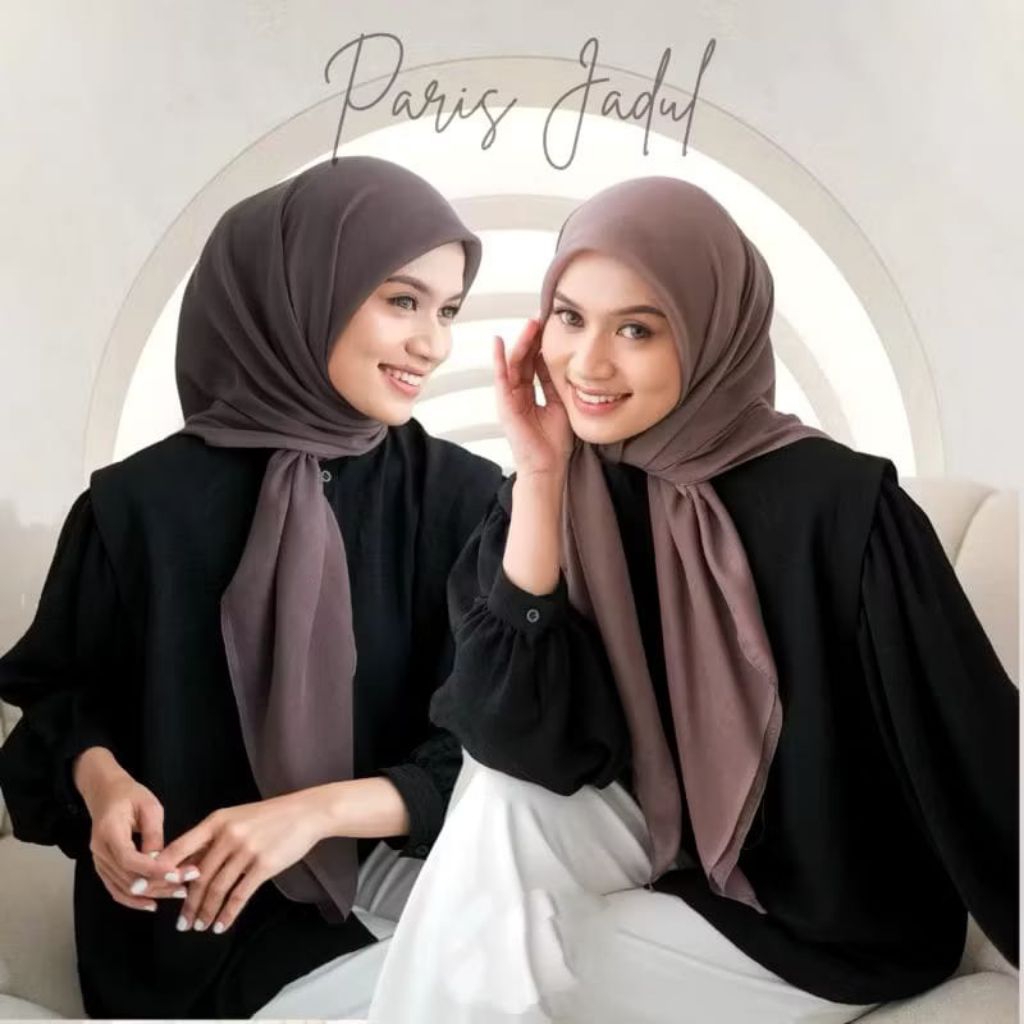 VARISHA 1# Kerudung Segiempat Hijab Paris Polos VARISHA