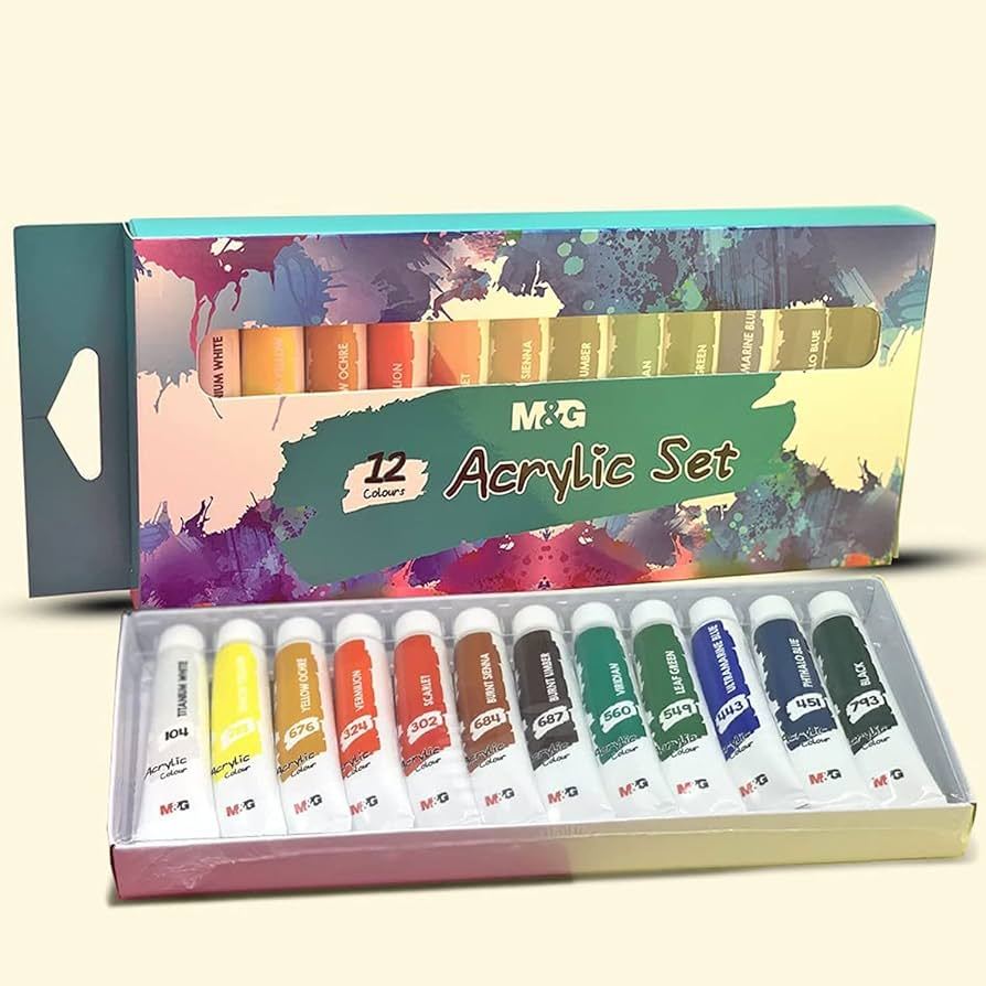 

Cat Akrilik set 12 warna 12ml M&G APLN6594