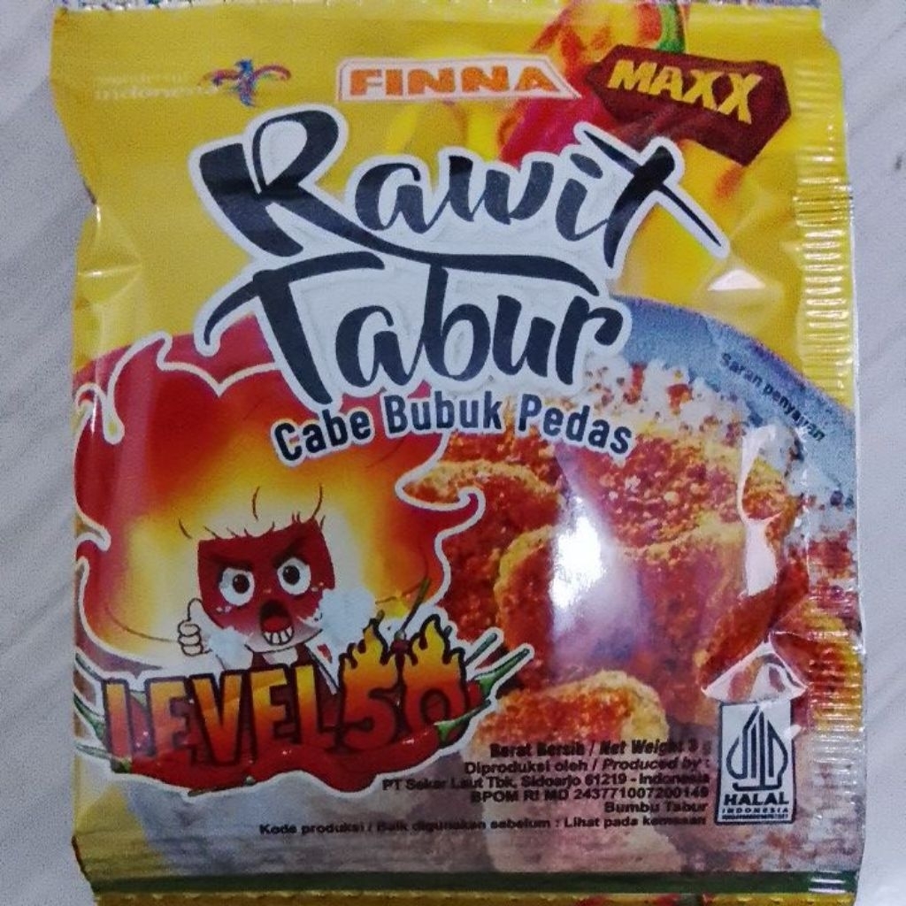 

Finna Rawit Tabur Level 50 (1 renceng/ 12 sachet)