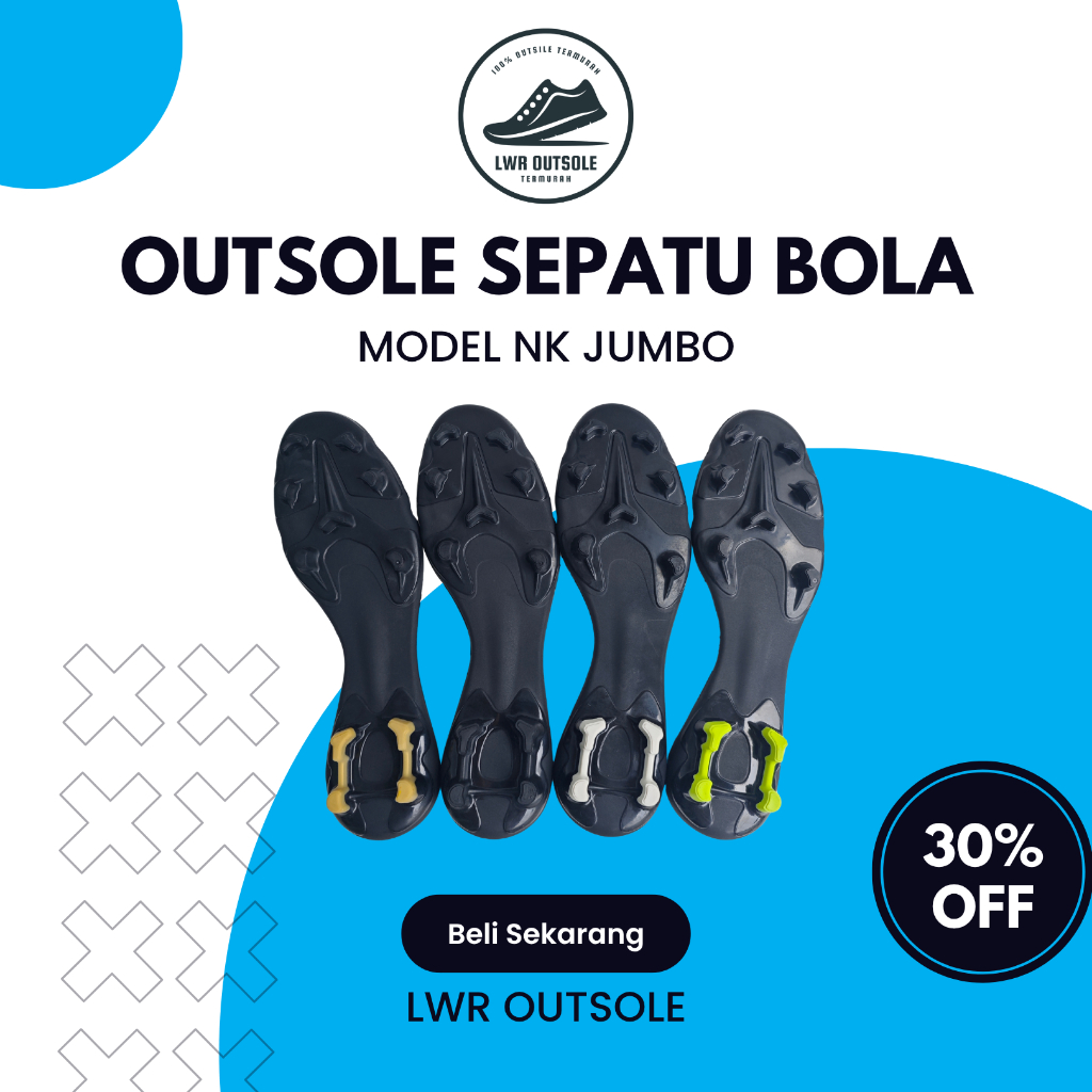 [COD] Outsole Sepatu Bola Jumbo - Karet Sepatu Jumbo Besar Universal