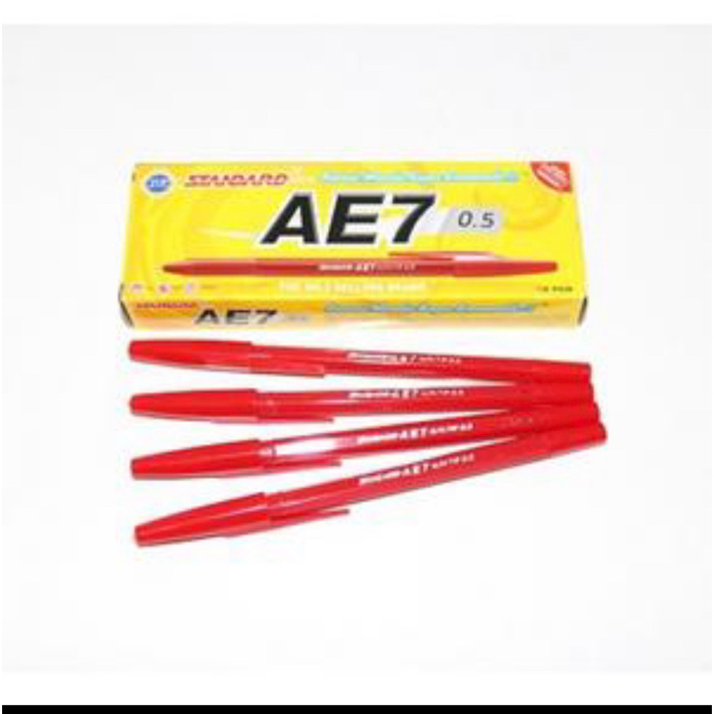 

Ballpoint Standar AE-7 Tinta Merah (Harga perpack isi 12pcs)