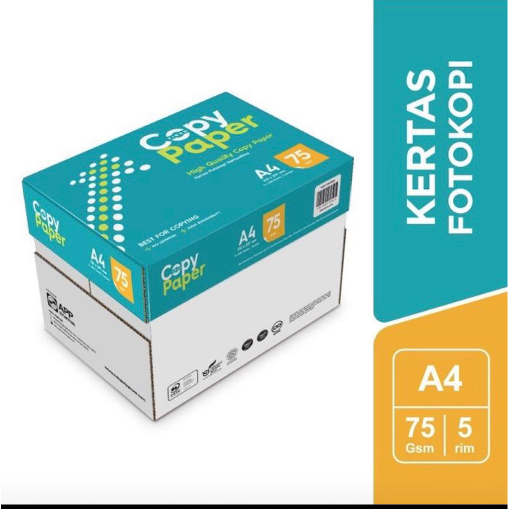 

Kertas HVS Kertas Fotocopy COPY PAPER 75gsm Harga perdus