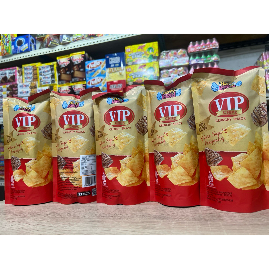 

CHIKI VIP rasa sapi panggang paket 5 pcs