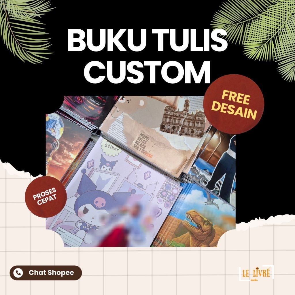 

BUKU TULIS SAMPUL CUSTOM ISI 38 LEMBAR