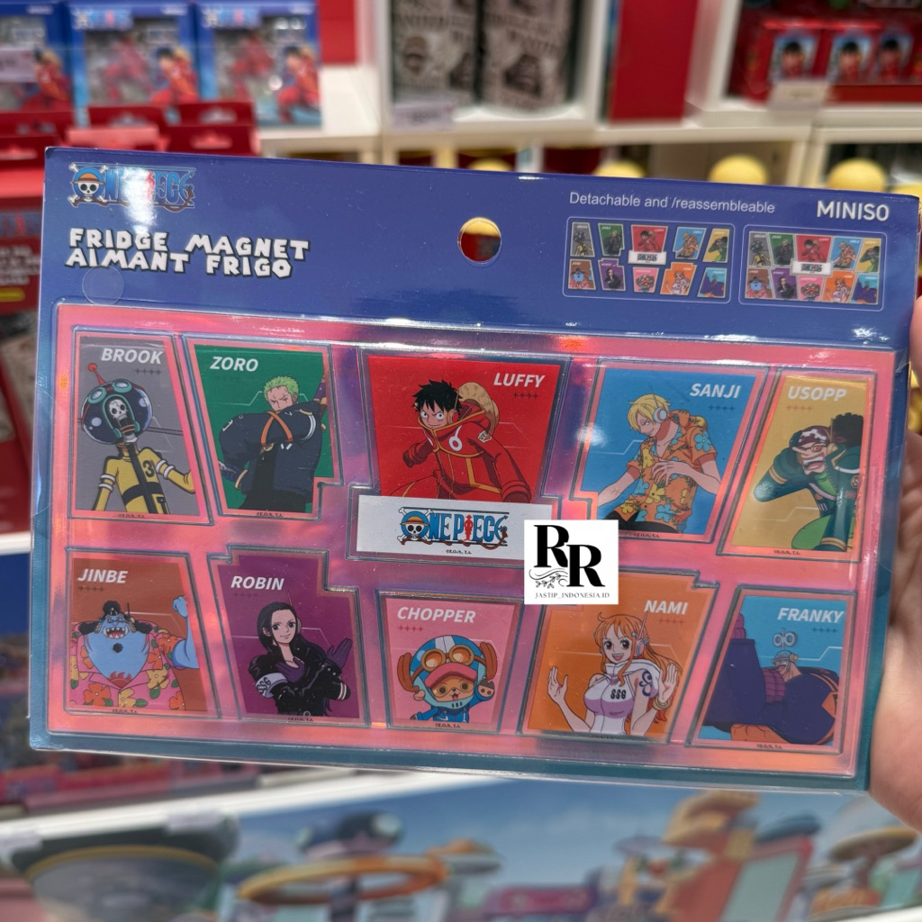 Miniso x One Piece - Magnet Kulkas / One Piece Collection Puzzle Fridge Magnet