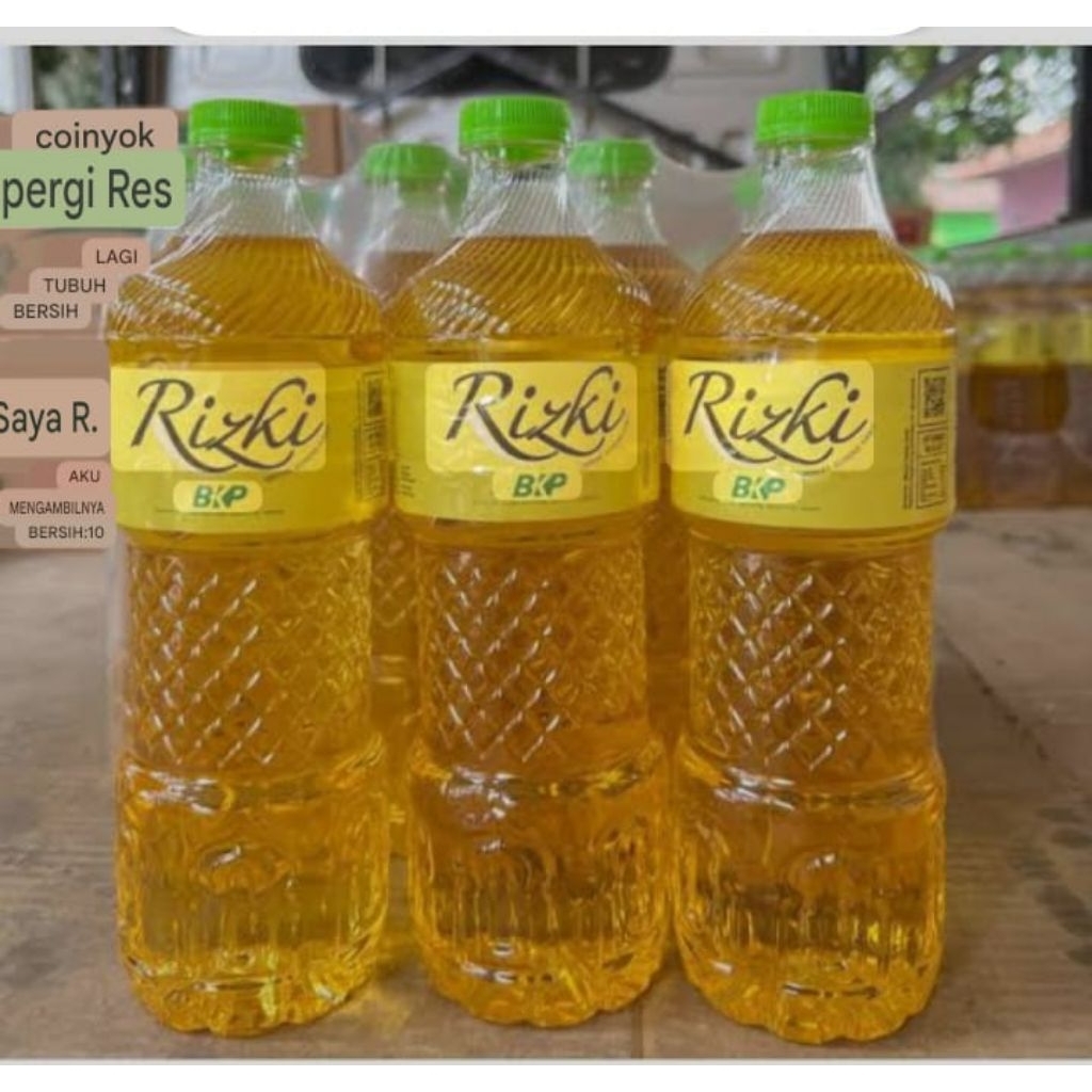 

MINYAK GORENG RIZKY BOTOL isi 6pcs 800 ML