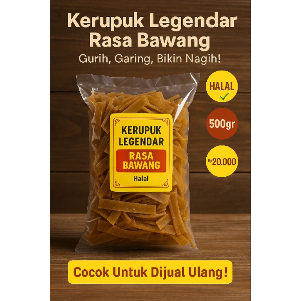 

kerupuk mentah legendar 500gr