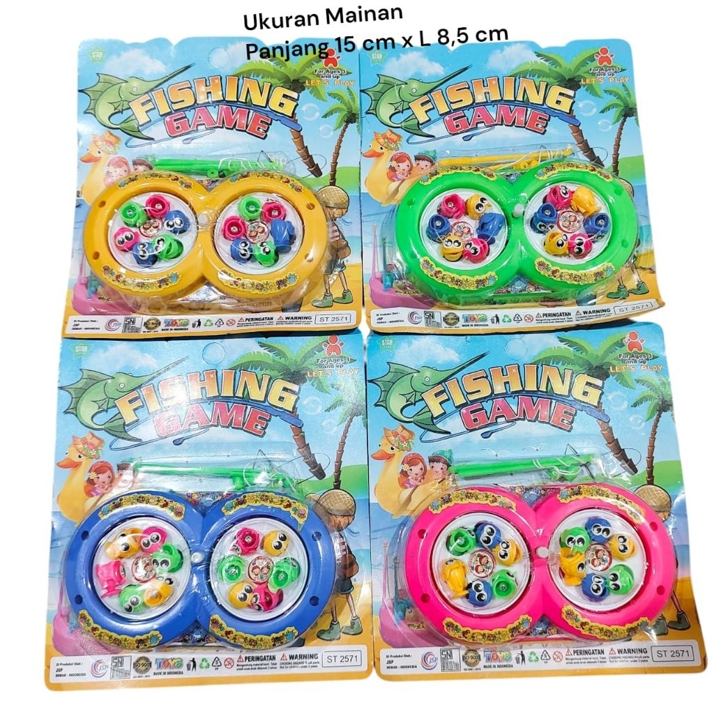 1056 mainan mancing ikan /mainan mancing ikan 2 kolam/toys/mainan anak pemancing ikan