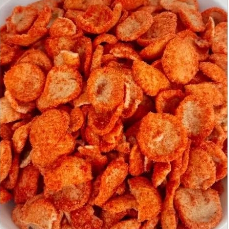 

Sosreng (Sosis Goreng) Pedas Daun Jeruk Kemasan 500gr atau 1/2kg