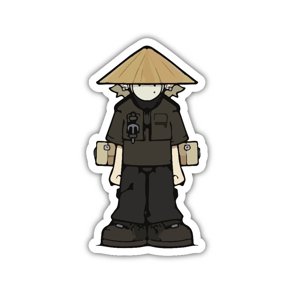 

ZV012 sticker karakter kartun anime aesthetic, stiker vinyl satuan