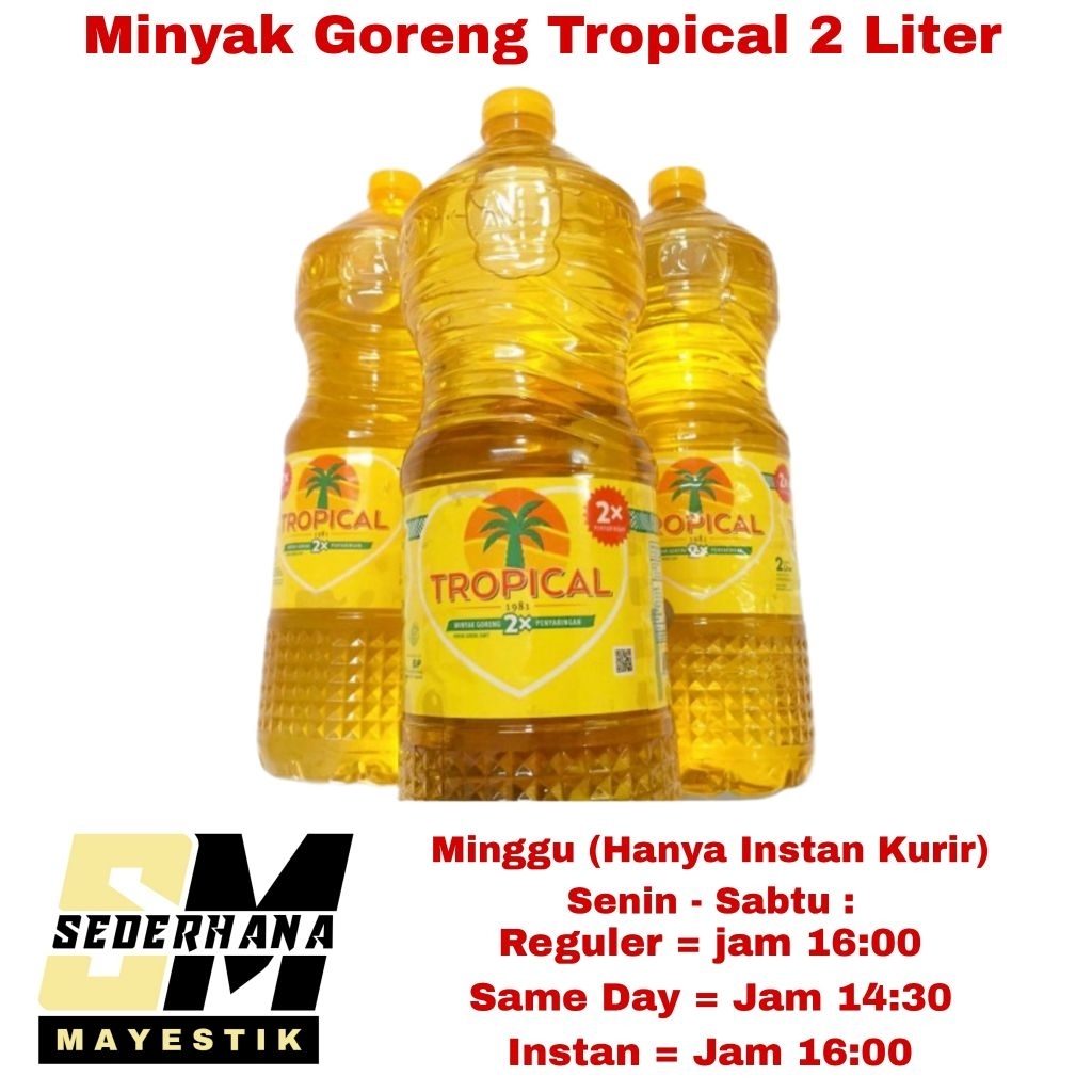 

Tropical Minyak Goreng 2 Liter Kemasan Botol 2L